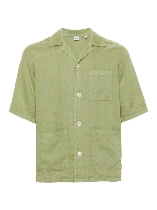ASPESI: Camisas - Camisa - Verde