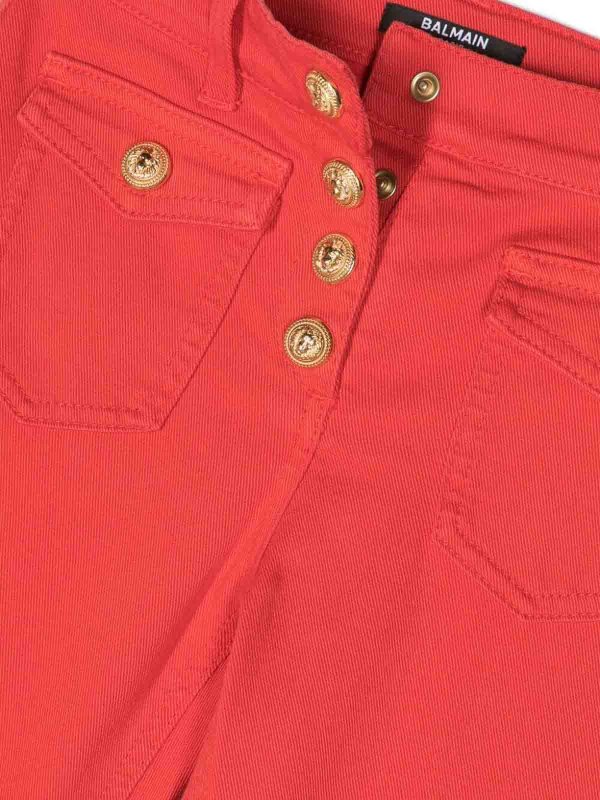 Balmain: Shorts online - Shorts - Rojo