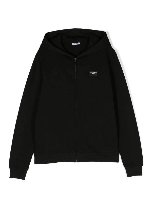 Dolce & Gabbana Jr: Sudaderas y suéteres - Sudadera - Negro