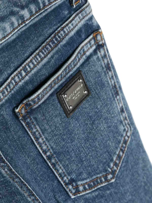 Dolce & Gabbana Jr: Pantalones casual online - Pantalón Casual - Azul