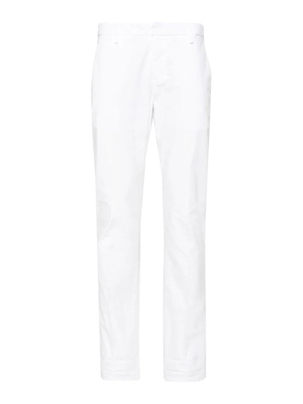 DONDUP: カジュアルトラウザー - カジュアルパンツ - 白