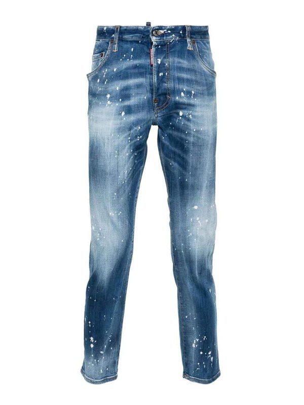 DSQUARED2: Skinny Jeans - Shorts - Helles Jeansblau