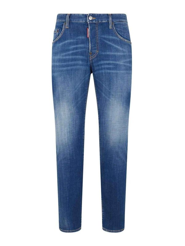 DSQUARED2: Skinny Jeans - Shorts - Helles Jeansblau