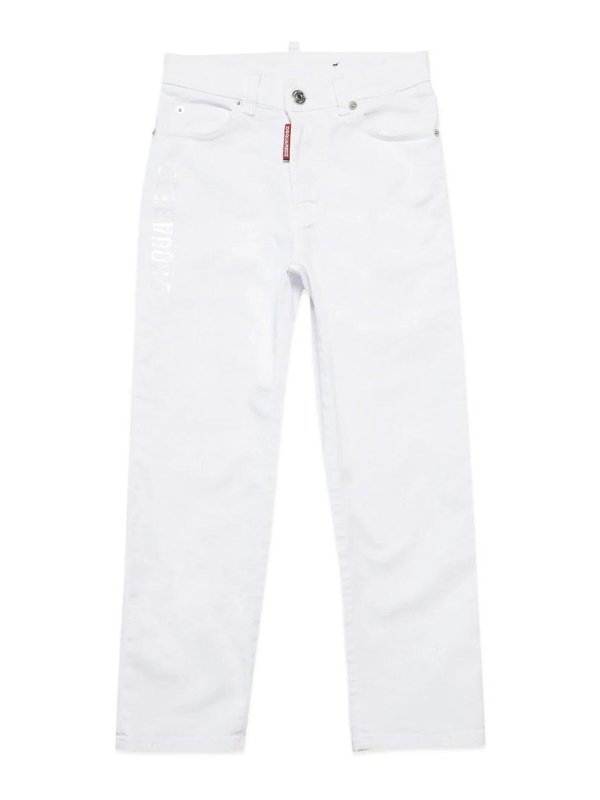 DSQUARED2: Pantalones casual - Pantalón Casual - Blanco