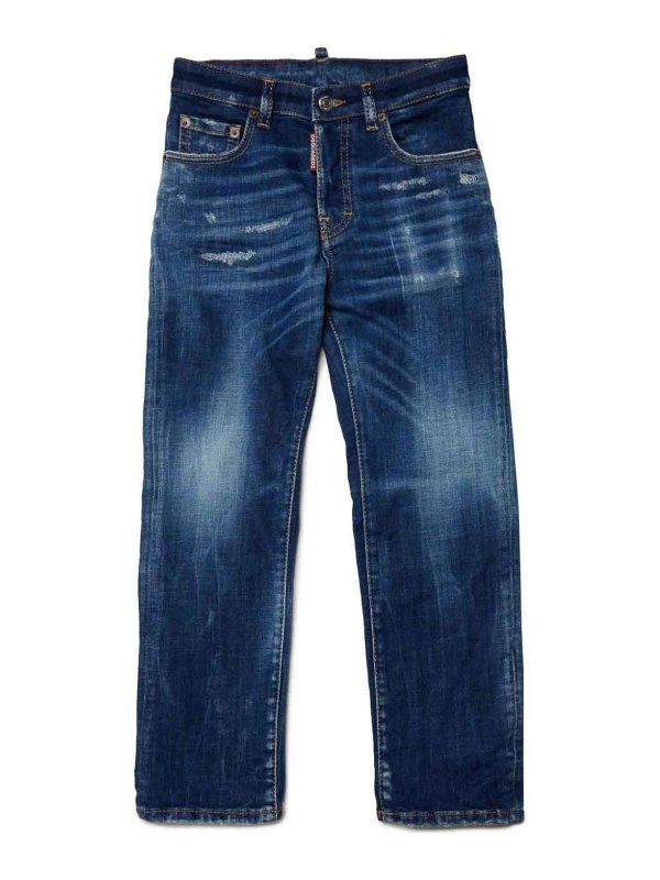 DSQUARED2: Pantalons casual - Pantalons Décontractés - Délavé