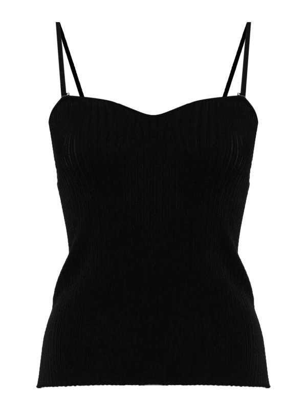 EMPORIO ARMANI: Tops y camisetas sin mangas - Top - Negro