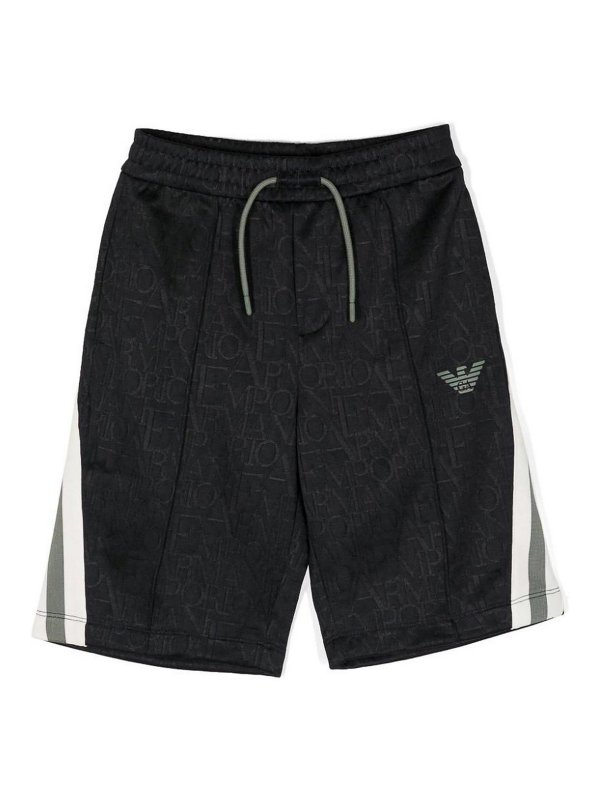 EMPORIO ARMANI: トラウザーショーツ - ショートパンツ - ダークブルー