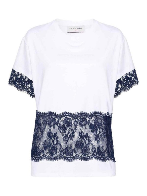 ERMANNO FIRENZE: Tシャツ - Tシャツ - 白