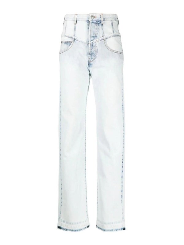 ISABEL MARANT: Pantalons casual - Pantalons Décontractés - Bleu Clair