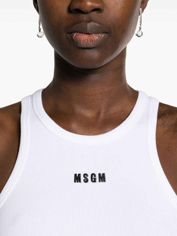 m.s.g.m. buy online トップ/タンクトップ - 白