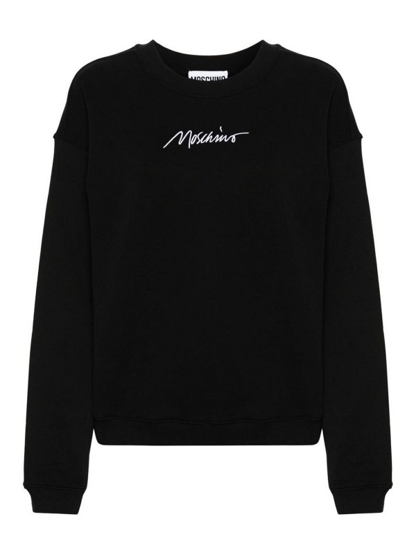 MOSCHINO: スウェット＆セーター - スウェットシャツ/セーター - 黒