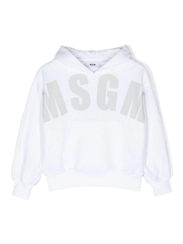 M.S.G.M. KIDS: スウェット＆セーター - スウェットシャツ/セーター - 白