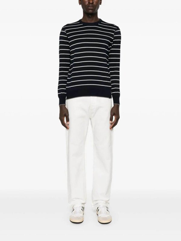 クルーネック - 黒 shop online: PAUL & SHARK