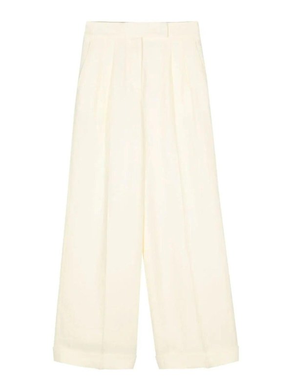 PESERICO: カジュアルトラウザー - カジュアルパンツ - クリーム