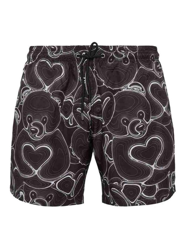 PHILIPP PLEIN: Shorts de bain - Short De Bain - Noir