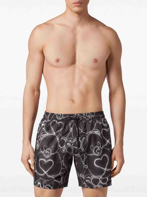 Short De Bain - Noir shop online: PHILIPP PLEIN