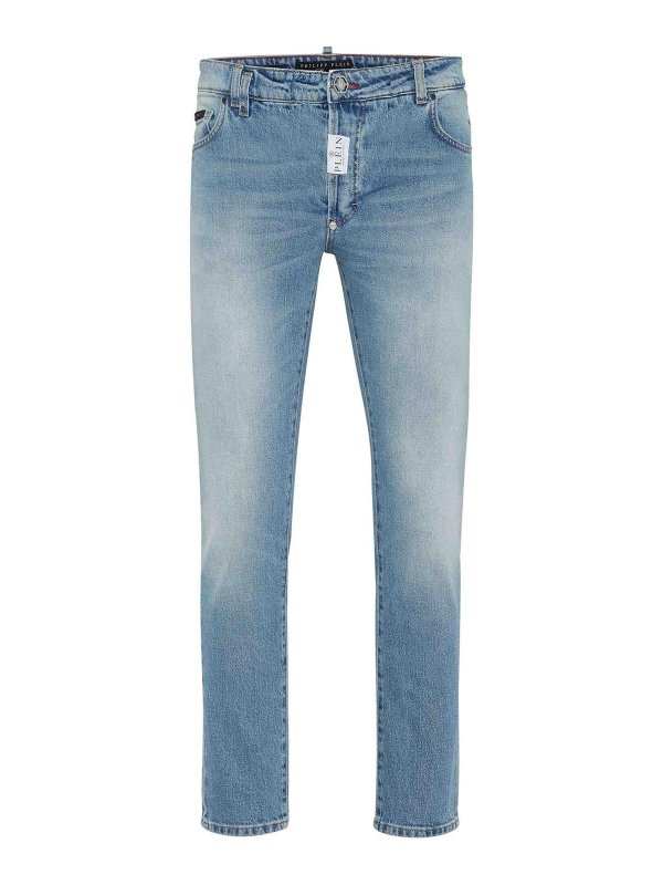 PHILIPP PLEIN: トラウザーショーツ - ショートパンツ - ブルー