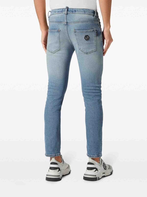 The Best Shops PHILIPP PLEIN: トラウザーショーツ - ショートパンツ - ブルー