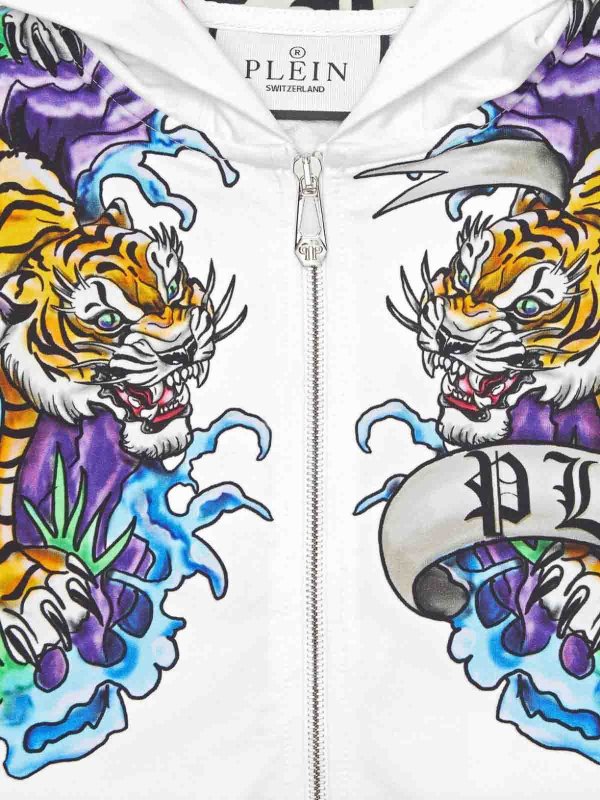 Philipp Plein Junior: Sweatshirts und Pullover online - Sweatshirt - Weiß