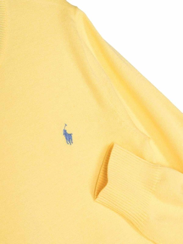 RALPH LAUREN: Pull col rond online - Pull Col Rond - Jaune