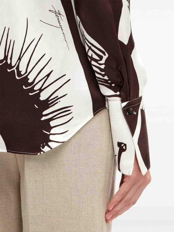 The Best Shops SALVATORE FERRAGAMO: シャツ - シャツ - ダークブラウン