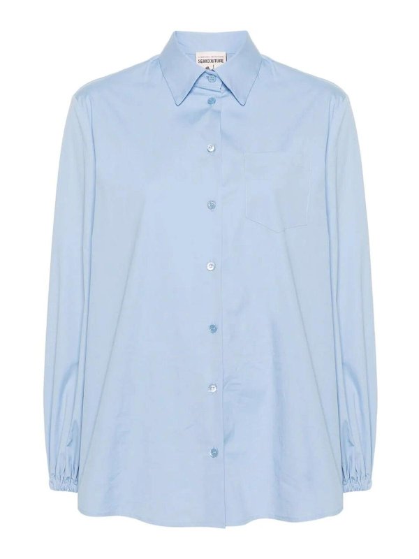 Semicouture: Hemden - Hemd - Hellblau