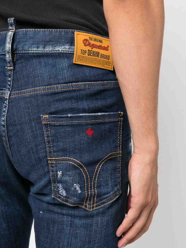 The Best Shops DSQUARED2: ショートパンツ - ライトウォッシュ