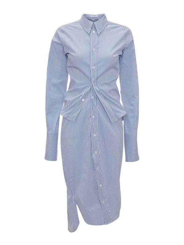 J.W. ANDERSON: Robe longueur genou - Robe Au Genou - Bleu