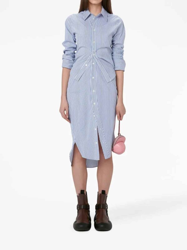 Robe Au Genou - Bleu shop online: J.W. ANDERSON