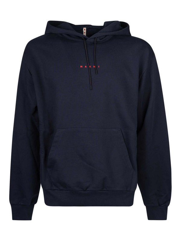 Marni: Sweatshirts und Pullover - Sweatshirt - Dunkelblau