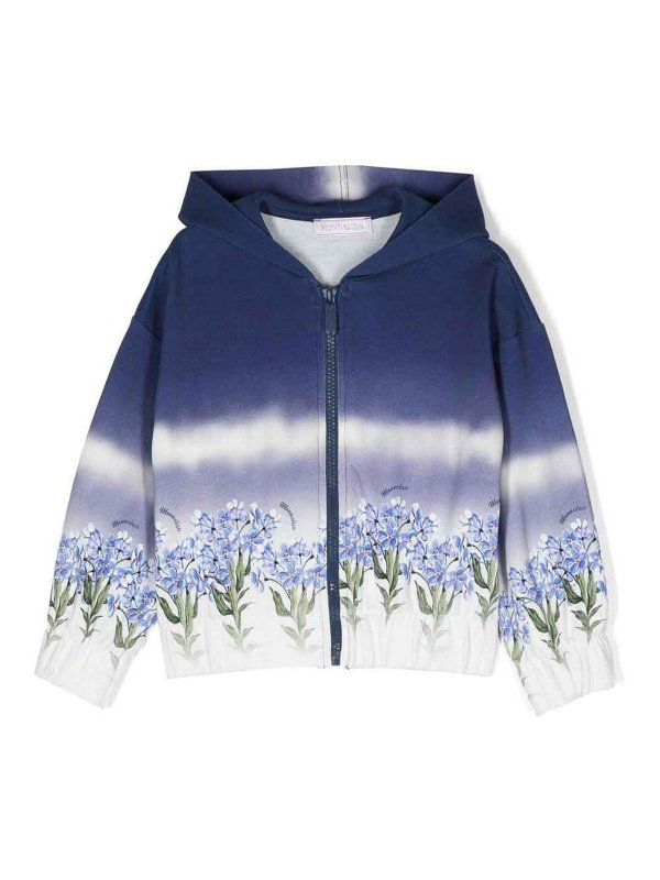 MONNALISA: スウェット＆セーター - スウェットシャツ/セーター - ブルー