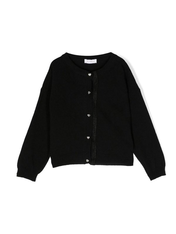 MONNALISA: カーディガン - カーディガン - 黒