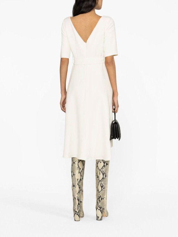 Knielanges Kleid - Creme shop online: P.A.R.O.S.H.