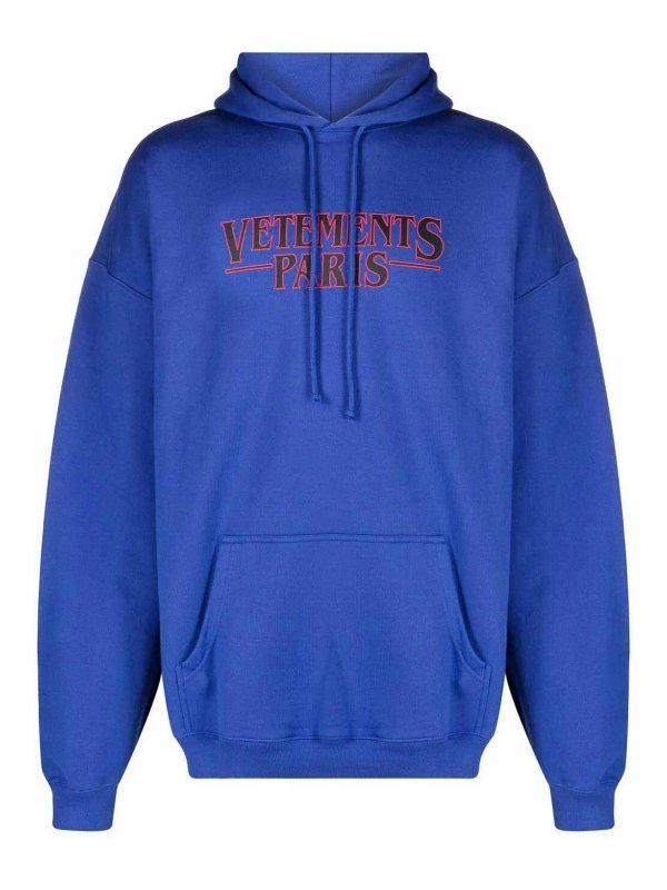 VETEMENTS: Sweatshirts und Pullover - Sweatshirt - Blau
