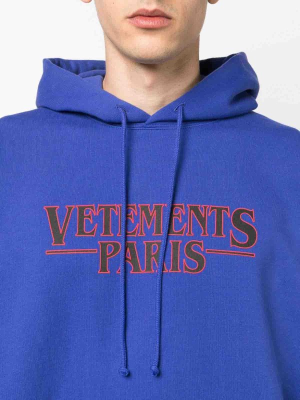 The Best Shops VETEMENTS: Sweatshirt - Blau