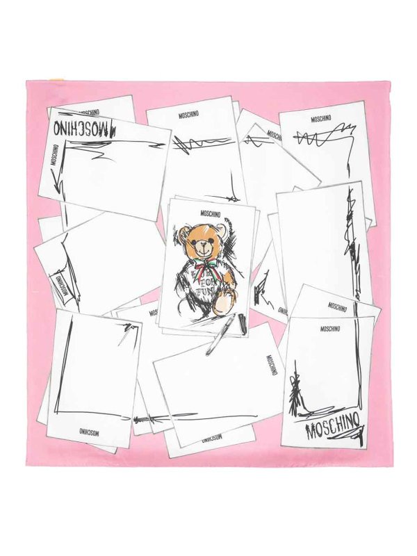 MOSCHINO: Écharpes & Châles  - Étole - Rose