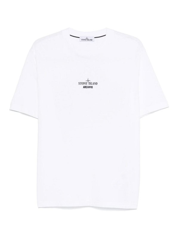 STONE ISLAND: T-shirts - T-Shirt - Weiß