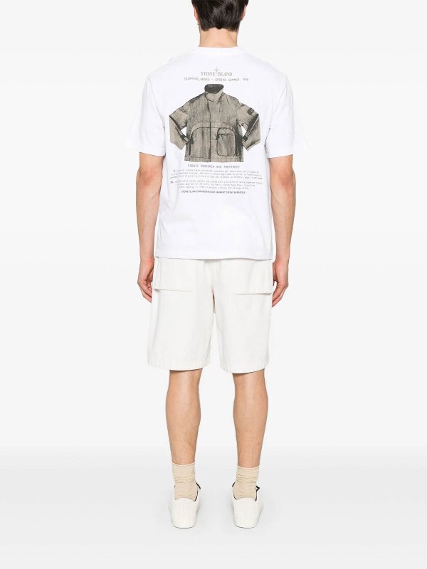STONE ISLAND: T-shirts online - T-Shirt - Weiß