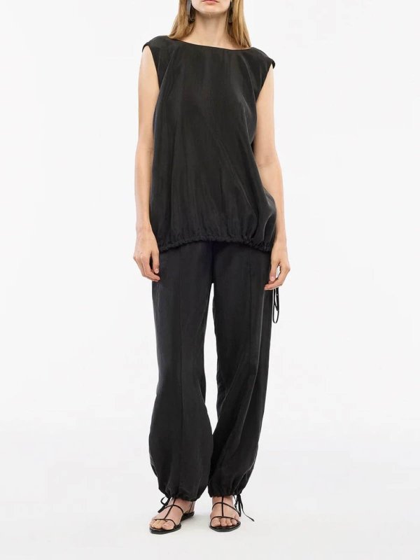 The Best Shops ANOTHER TOMORROW: Pantalons de survêtement  - Pantalons De Sport - Noir