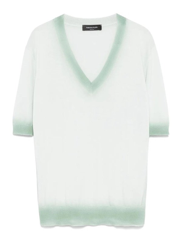 FABIANA FILIPPI: maglia collo a v - Degradare il maglione