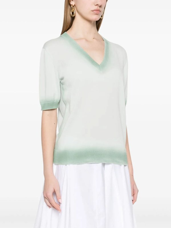 FABIANA FILIPPI: maglia collo a v online - Degradare il maglione