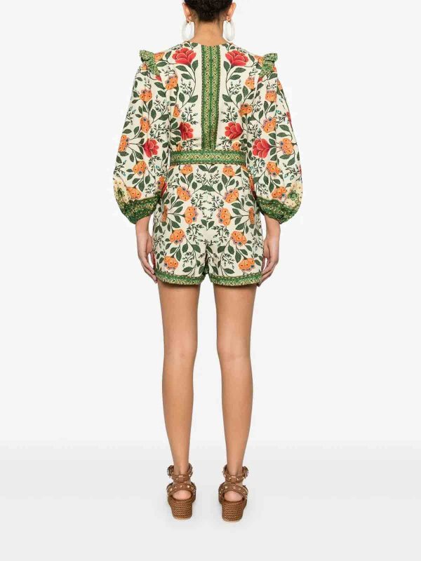 FARM RIO: jumpsuits online - Garden Tapestry Playsuit