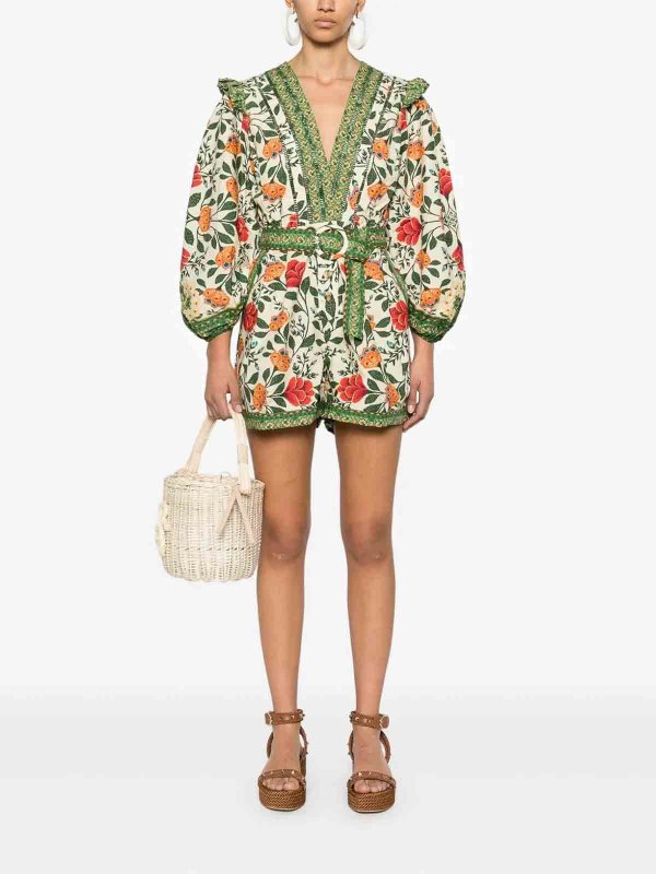 The Best Shops FARM RIO: jumpsuits - Garden Tapestry Playsuit