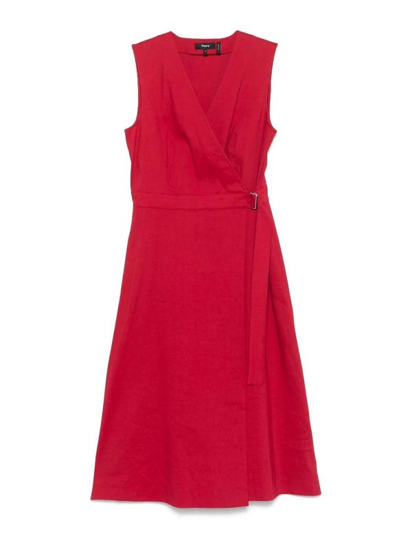 Theory: knee length dresses - Aline Wrap Dress
