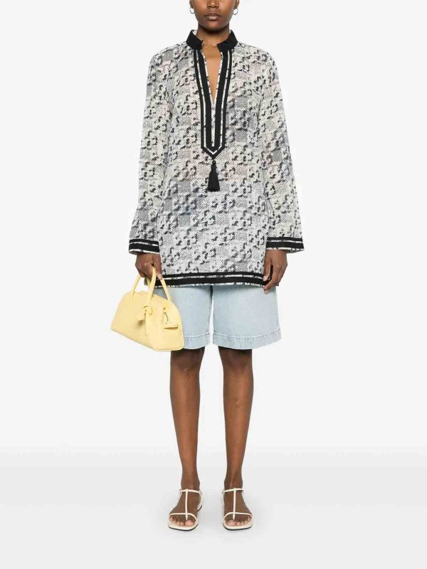 The Best Shops TORY BURCH: tunics - Printed Silk Tory Tunic