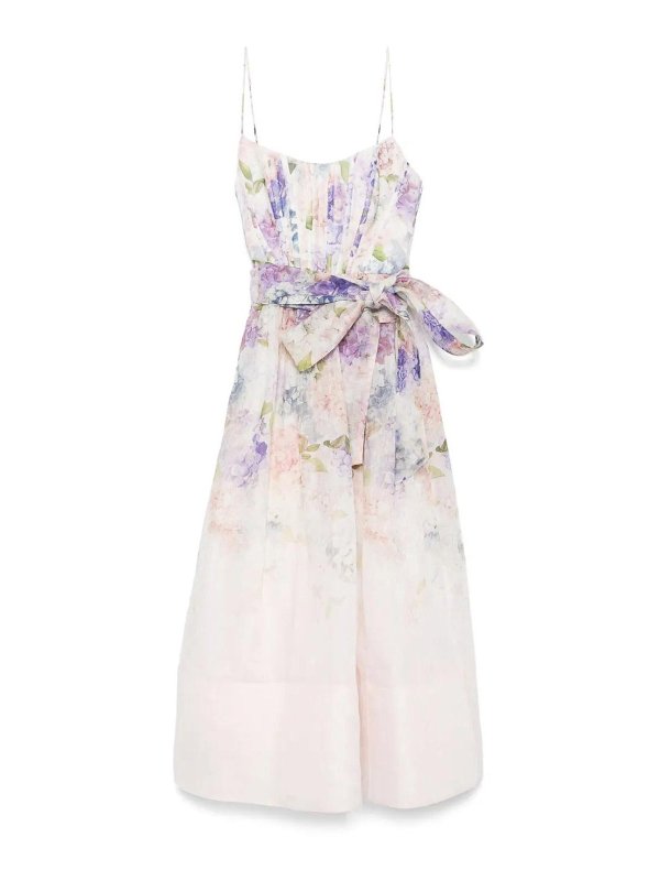 ZIMMERMANN: ニーレングスドレス - 膝丈ドレス - ヌードカラー