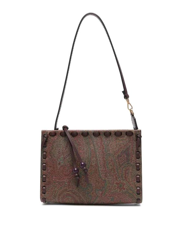 ETRO: Clutch - Pochette - Marron