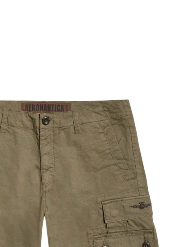 AERONAUTICA MILITARE: トラウザーショーツ online - ショートパンツ - 緑