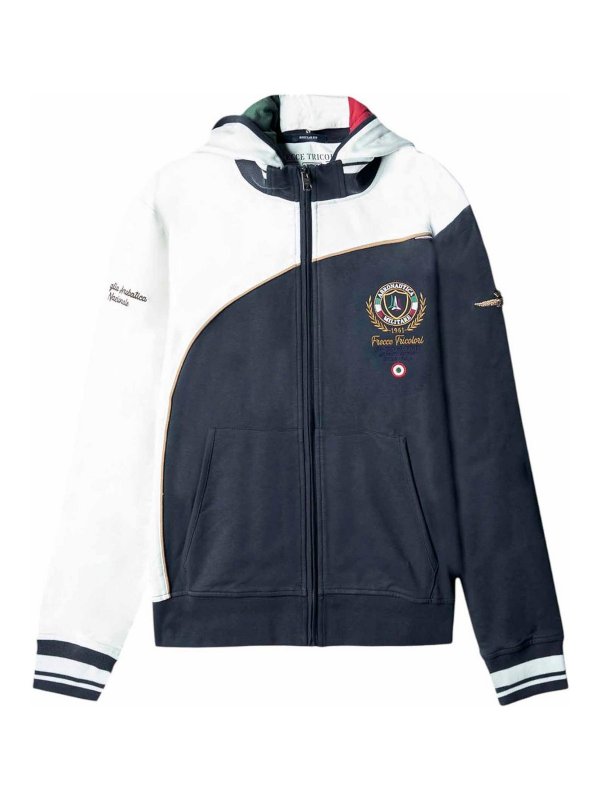 AERONAUTICA MILITARE: Col bateau - Pull Col Bateau - Bleu