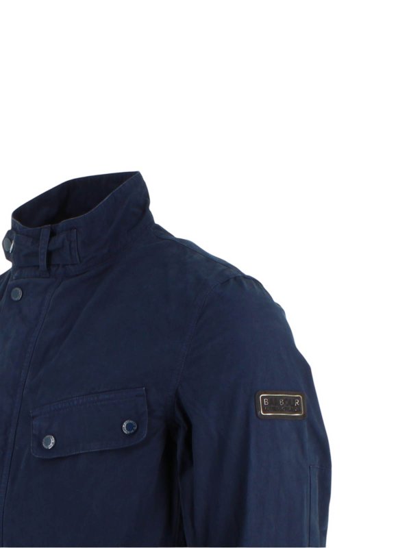 The Best Shops BARBOUR: Knielanger Mantel - Blau
